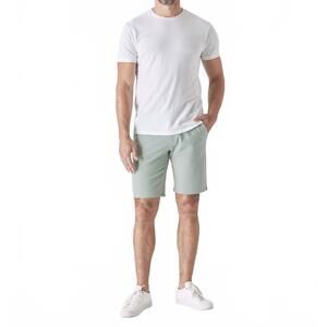 NEW TRUE CLASSIC men’s comfort knit chino shorts in slate green